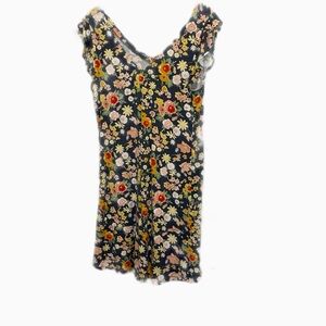 Loft casual knit floral print dress, size Medium petite